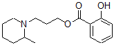 CAS 登录号:63916-86-9, 3-(2-甲基哌啶基)丙基 2-羟基苯甲酸酯