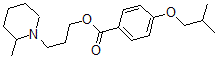 CAS 登录号:63916-90-5, 3-(2-甲基哌啶基)丙基 4-异丁氧基苯甲酸酯