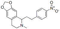 CAS 登录号：63937-39-3， 5,6,7,8-四氢-6-甲基-5-(4-硝基苯乙基)-1,3-二氧杂环戊并[4,5-g]异喹啉