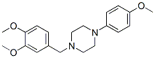 CAS 登录号:63978-35-8, 1-(3,4-二甲氧基苄基)-4-(4-甲氧基苯基)哌嗪