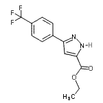 CAS 登录号：639784-60-4， 乙基3-[4-(三氟甲基)苯基]-1H-吡唑-5-羧酸酯