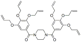 CAS 登录号：63980-46-1， 1,4-二[3,4,5-三(烯丙氧基)苯甲酰基]哌嗪