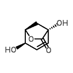 CAS 登录号：639806-68-1， (1R,4R,5R)-1,4-二羟基-6-氧杂双环[3.2.1]辛-2-烯-7-酮