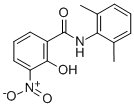 CAS 登录号：63981-17-9， N-(2,6-二甲基苯基)-2-羟基-3-硝基苯甲酰胺