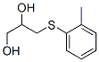 CAS 登录号：63991-88-8， 3-(邻甲苯基硫代)-1,2-丙烷二醇