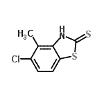 CAS 登录号：64036-75-5， 5-氯-4-甲基-1,3-苯并噻唑-2(3H)-硫酮