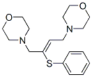 CAS 登录号:64037-55-4, 1,4-二吗啉基-2-(苯硫基)-2-丁烯
