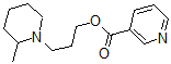 CAS 登录号:64038-02-4, 3-(2-甲基哌啶基)丙基烟酸酯