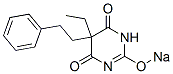 CAS 登录号:64038-23-9, 5-乙基-5-苯乙基-2-钠氧基-4,6(1H,5H)-嘧啶二酮