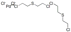 CAS 登录号：64047-28-5， 二(二(beta-氯乙基)硫醚) 氯化钯