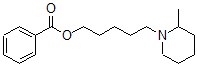 CAS 登录号：64050-33-5， 5-(2-甲基哌啶基)戊基苯甲酸酯