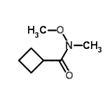 CAS 登录号：640768-72-5， N-甲氧基-N-甲基环丁烷甲酰胺