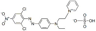 CAS#: 64086-81-3, 1-[2-[[4-[(2,6-Dichloro-4-Nitrophenyl)Azo]Phenyl]Ethylamino]Ethyl]Pyridinium Hydrogen Sulphate