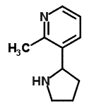 CAS 登录号：64114-19-8， 2-甲基-3-(2-吡咯烷基)吡啶