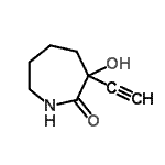 CAS 登录号：641144-53-8， 3-乙炔基-3-羟基-2-氮杂环庚酮