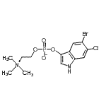 CAS#: 641571-93-9, 5-Bromo-6-chloro-1H-indol-3-yl 2-(trimethylammonio)ethyl phosphate
