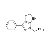 CAS 登录号：641584-71-6， 1-乙基-3-苯基-1,4,5,6-四氢吡咯并[2,3-c]吡唑