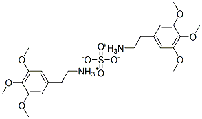 CAS 登录号：642-73-9， 二(3,4,5-三甲氧基苯乙基铵)硫酸盐