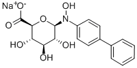 CAS 登录号:64201-63-4, 1-((1,1'-联苯)-4-基羟基氨基)-1-脱氧-beta-D-吡喃葡萄糖醛酸单钠盐