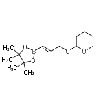CAS 登录号：642066-70-4， 2-{[(2E)-3-(4,4,5,5-四甲基-1,3,2-二氧杂环戊硼烷-2-基)-2-丙烯-1-基]氧基}四氢-2H-吡喃