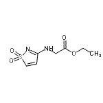 CAS 登录号：642088-36-6， 乙基N-(1,1-二氧代-1,2-噻唑-3-基)甘氨酸酯