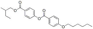CAS 登录号：64240-65-9， 4-[(2-甲基丁氧基)羰基]苯基 4-(己氧基)苯甲酸酯