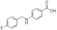 CAS 登录号：64260-96-4， 4-[(4-氟苄基)氨基]苯甲酸