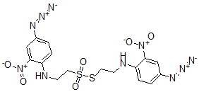 CAS 登录号:64273-10-5, 二-N-(2-硝基-4-叠氮基苯基)胱胺-S,S-二氧化物