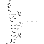CAS 登录号：6428-55-3， 三钠6-氨基-3-{[4-({4-[(4-氨基苯基)偶氮]-6-磺酸-1-萘基}偶氮)-6-磺酸-1-萘基]偶氮}-4-羟基-2-萘磺酸酯