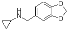 CAS 登录号：643007-93-6， N-(1,3-苯并二氧戊环-5-基甲基)环丙胺