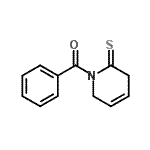 CAS 登录号：6431-24-9， 苯基(2-硫代-3,6-二氢-1(2H)-吡啶基)甲酮