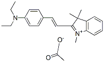 CAS 登录号：64346-30-1， 2-[2-[4-(二乙基氨基)苯基]乙烯基]-1,3,3-三甲基-3H-吲哚鎓乙酸盐