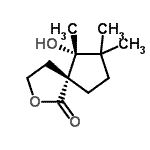 CAS 登录号：643754-13-6， (5R,6R)-6-羟基-6,7,7-三甲基-2-氧杂螺[4.4]壬烷-1-酮