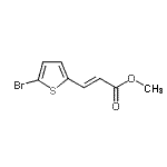 CAS 登录号：64389-22-6， 甲基(2E)-3-(5-溴-2-噻吩基)丙烯酸酯