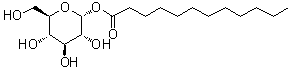 CAS 登录号：64395-91-1， 1-O-月桂酰-alpha-D-吡喃葡萄糖