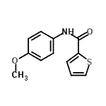 CAS 登录号：64419-14-3， N-(4-甲氧基苯基)-2-噻吩甲酰胺