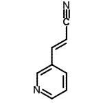 CAS 登录号：6443-86-3， (2E)-3-(3-吡啶基)丙烯腈