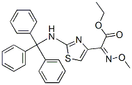 CAS 登录号:64485-89-8, (Z)-alpha-(甲氧基亚胺)-2-(三苯甲基氨基)噻唑-4-乙酸乙酯