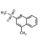CAS 登录号：64495-40-5， 4-甲基-2-(甲基磺酰基)喹啉