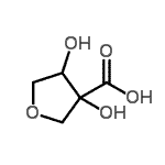 CAS 登录号：64526-74-5， 3,4-二羟基四氢-3-呋喃羧酸