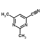 CAS 登录号：64571-35-3， 2,6-二甲基-4-嘧啶甲腈