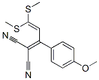 CAS 登录号：64573-34-8， 2-(4-甲氧基苯基)-4,4-二(甲硫基)-1,3-丁二烯-1,1-二甲腈