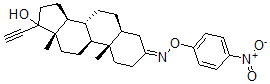 CAS 登录号：64584-52-7， (17R)-17-羟基-5alpha-孕甾-20-炔-3-酮 O-(4-硝基苯基)肟