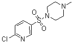 CAS 登录号：64614-53-5， 1-[(6-氯-3-吡啶基)磺酰基]-4-甲基-哌嗪