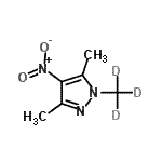 CAS 登录号：64678-72-4， 3,5-二甲基-1-(<sup>2</sup>H<sub>3</sub>)甲基-4-硝基-1H-吡唑
