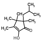 CAS 登录号：647024-68-8， 2-羟基-5-异丁基-3,4,4,5-四甲基-2-环戊烯-1-酮
