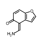 CAS 登录号：64758-66-3， (4Z)-4-(氨基亚甲基)-1-苯并呋喃-5(4H)-酮