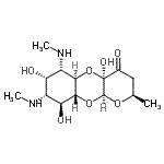 CAS 登录号：64771-73-9， (2R,4aR,5aR,6S,7S,8R,9S,9aR,10aS)-4a,7,9-三羟基-2-甲基-6,8-二(甲基氨基)十氢-4H-吡喃并[2,3-b][1,4]苯并二氧杂环己-4-酮