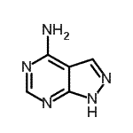 CAS 登录号：64834-00-0， 1H-吡唑并[3,4-d]嘧啶-4-胺