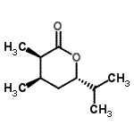 CAS 登录号：648434-41-7， (3R,4R,6S)-6-异丙基-3,4-二甲基四氢-2H-吡喃-2-酮